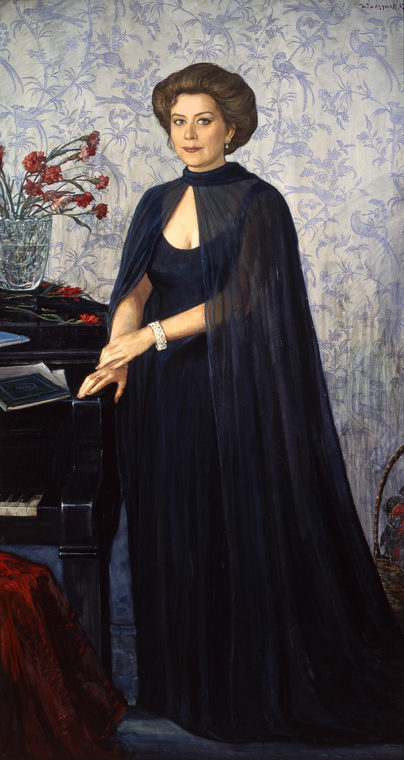 Portrait of Singer E.Obraztsova